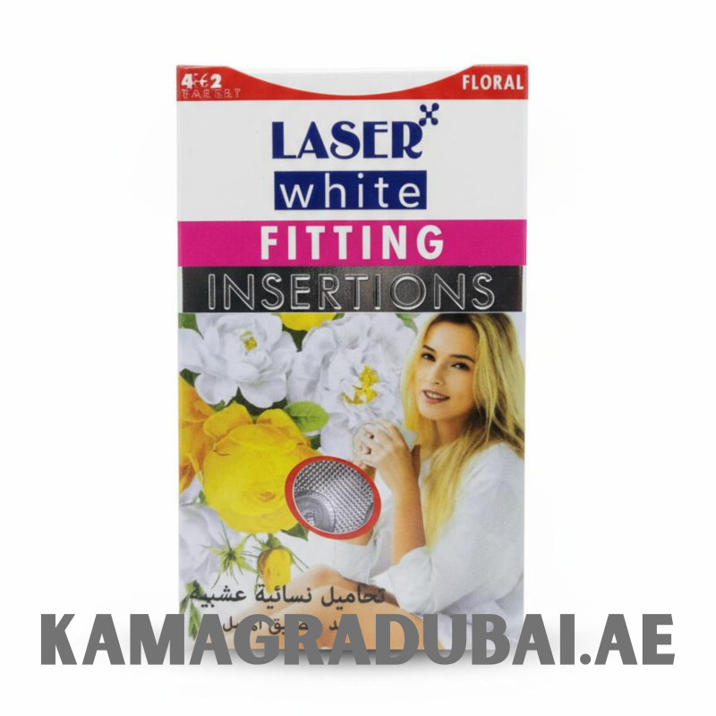 Laser White Fitting Insertions floral packaging – herbal feminine hygiene and freshness product for women