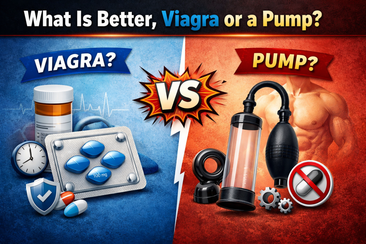What Is Better, Viagra or a Pump?