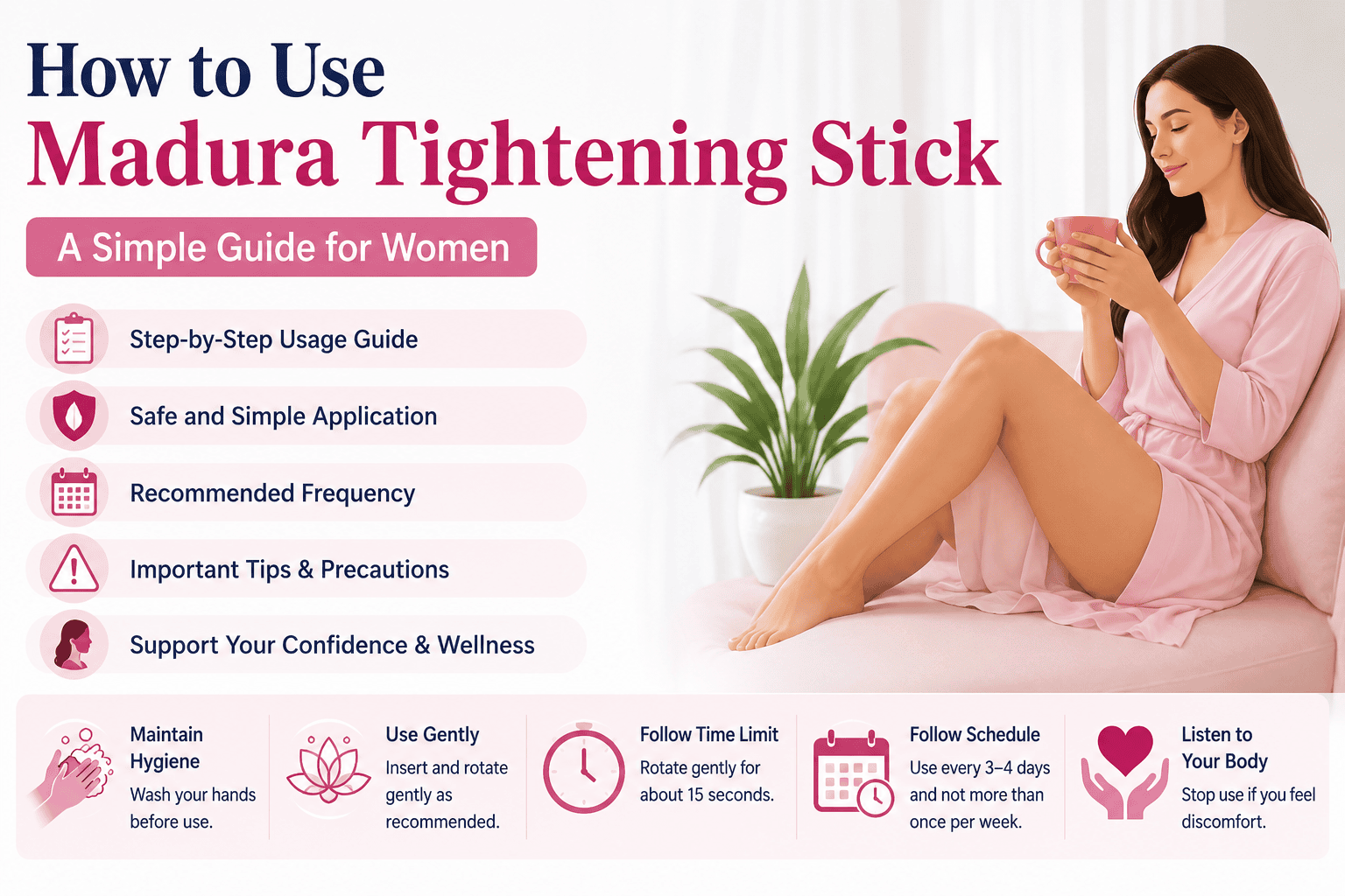How to use Madura tightening stick – simple guide for women
