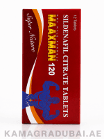 Sildenafil Citrate 120mg tablets box containing 12 tablets
