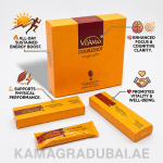 Vitamax Doubleshot Energy Coffee box and sachet with energy, focus, physical performance and vitality benefits