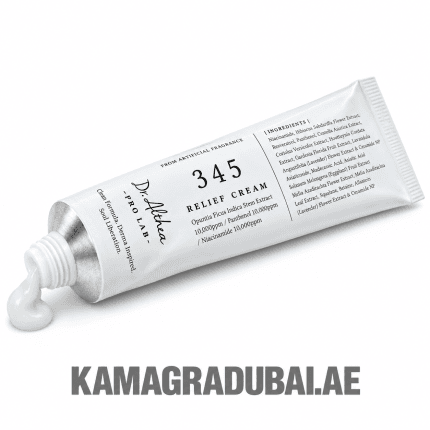 Dr. Althea 345 Relief Cream tube with key ingredients