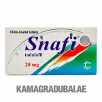 Snafi tadalafil 20mg 4 film-coated tablets packaging