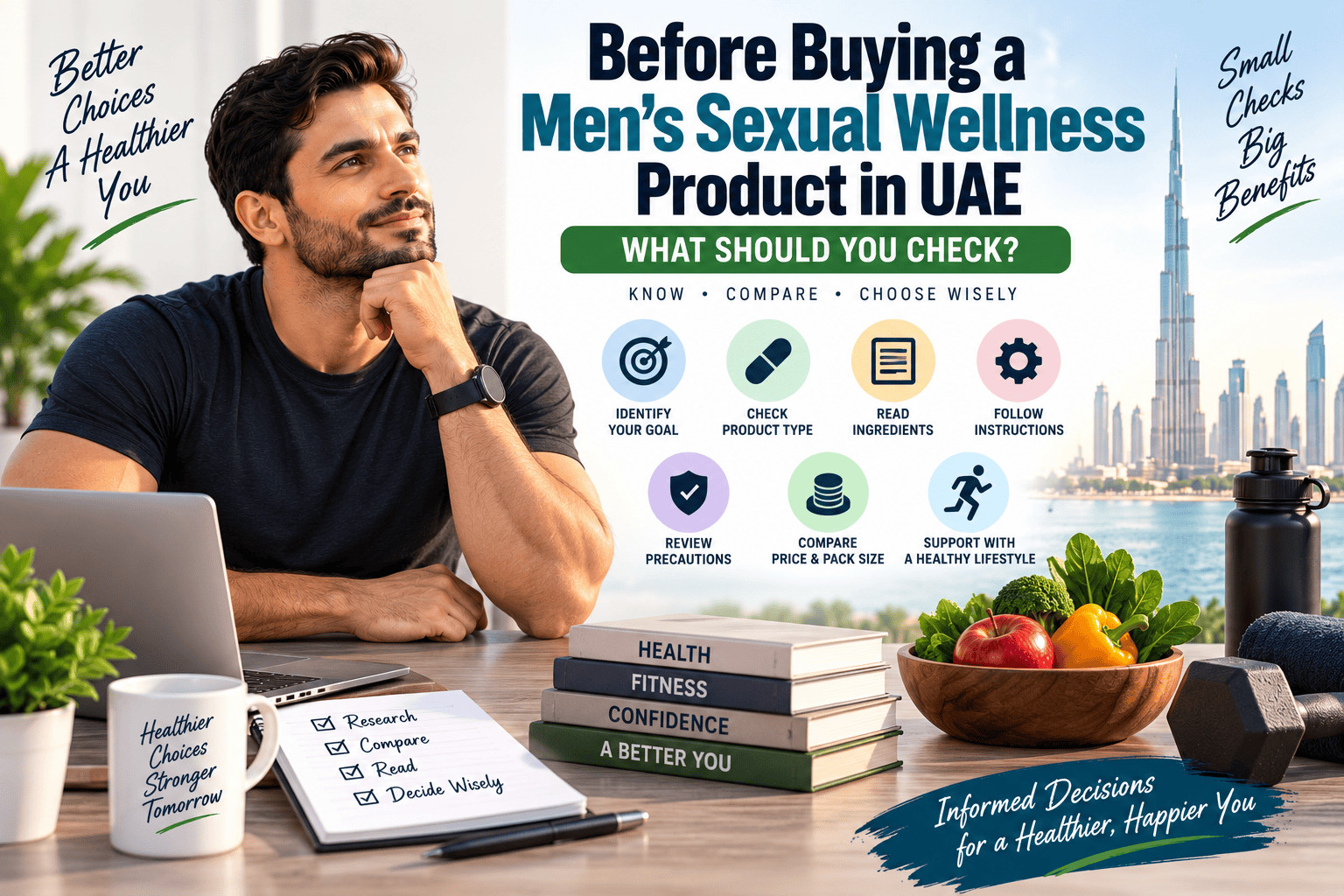 Men’s sexual wellness products in UAE buying guide with healthy lifestyle tips