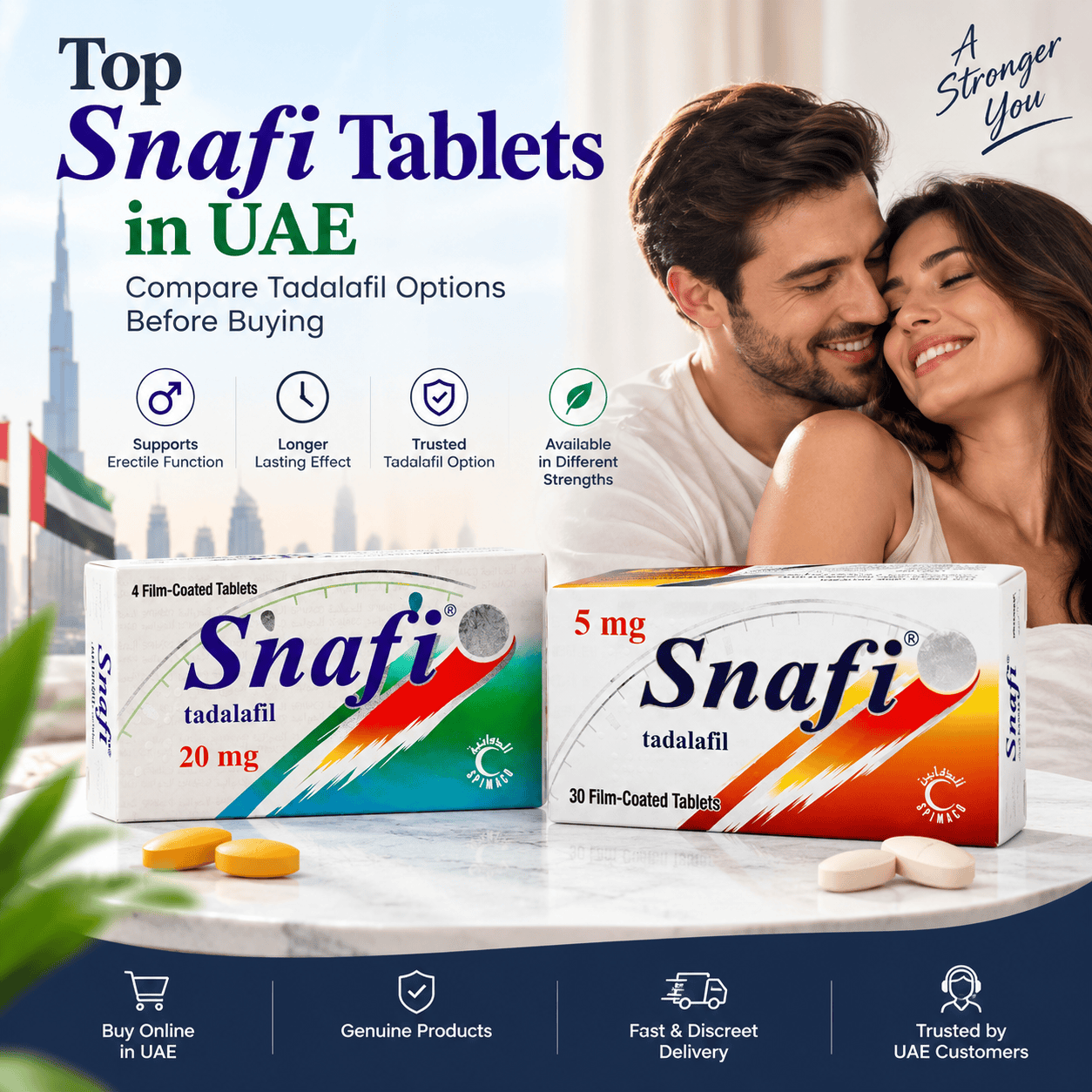 Top Snafi Tadalafil Tablets in UAE – 5mg and 20mg