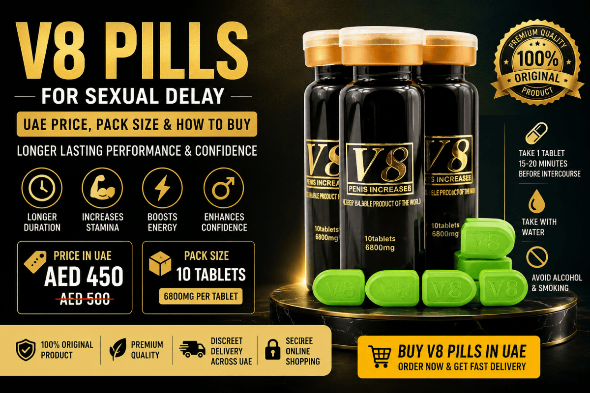 V8 Pills for Sexual Delay UAE price and 10 tablet pack