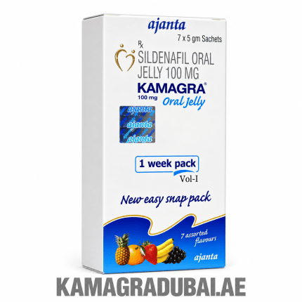 Kamagra Oral Jelly 100mg 7 sachets pack by Ajanta Pharma