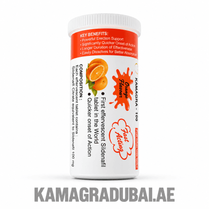 Kamagra Effervescent Tablets 100mg orange-flavoured sildenafil