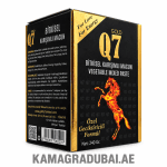 Q7 Gold Macun 240g herbal mixed paste box showing ingredients and usage information